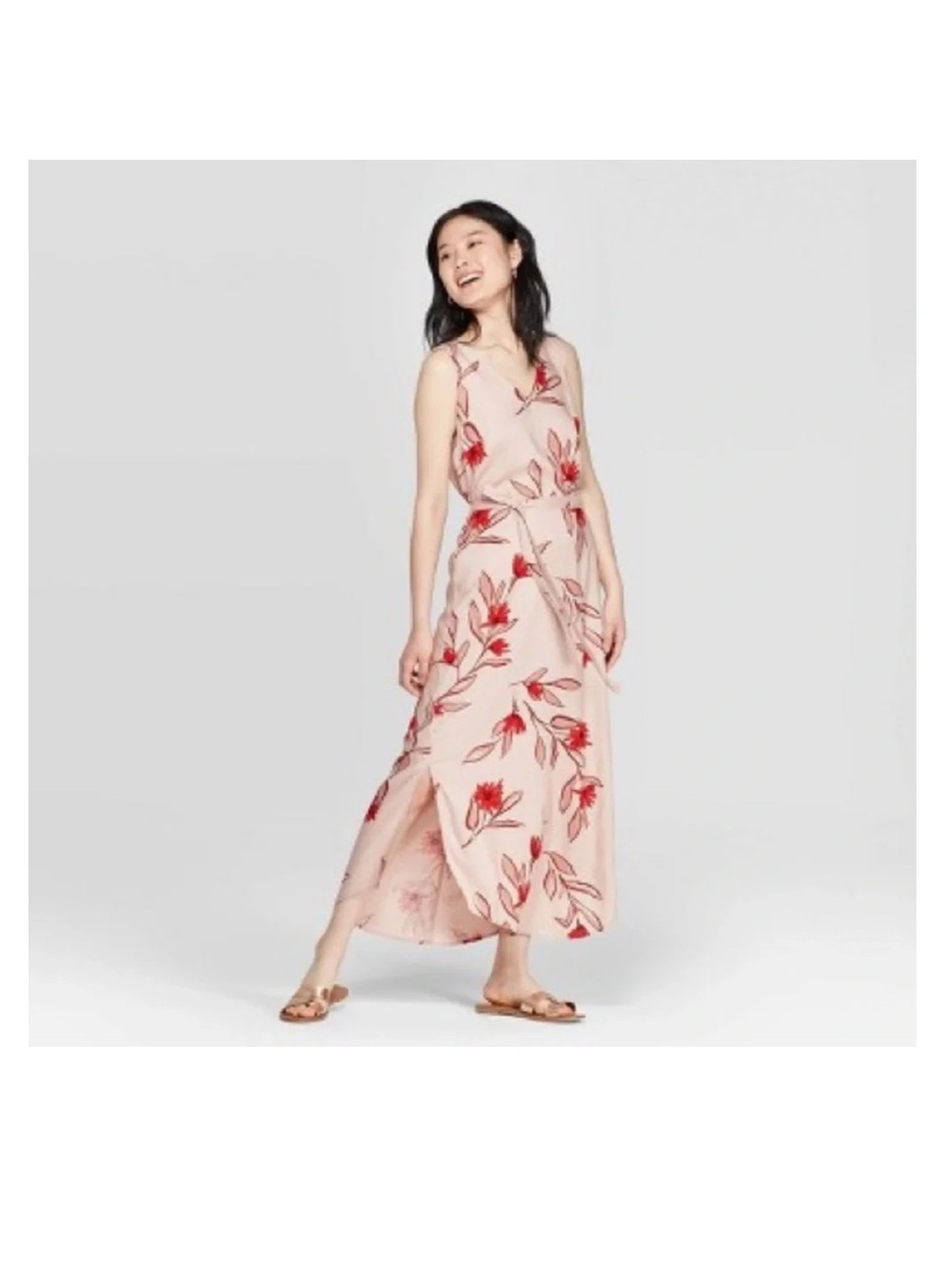 a new day Pink Floral Maxi Dress